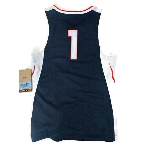 Nike Gonzaga Bulldogs Team Basketball Jersey #1 Youth Boys Size M Navy Blue - Picture 5 of 8